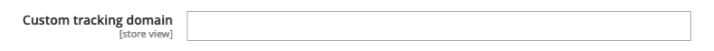 Custom tracking domain