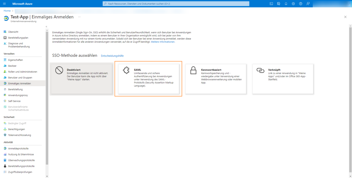 Azure Active Directory SAML