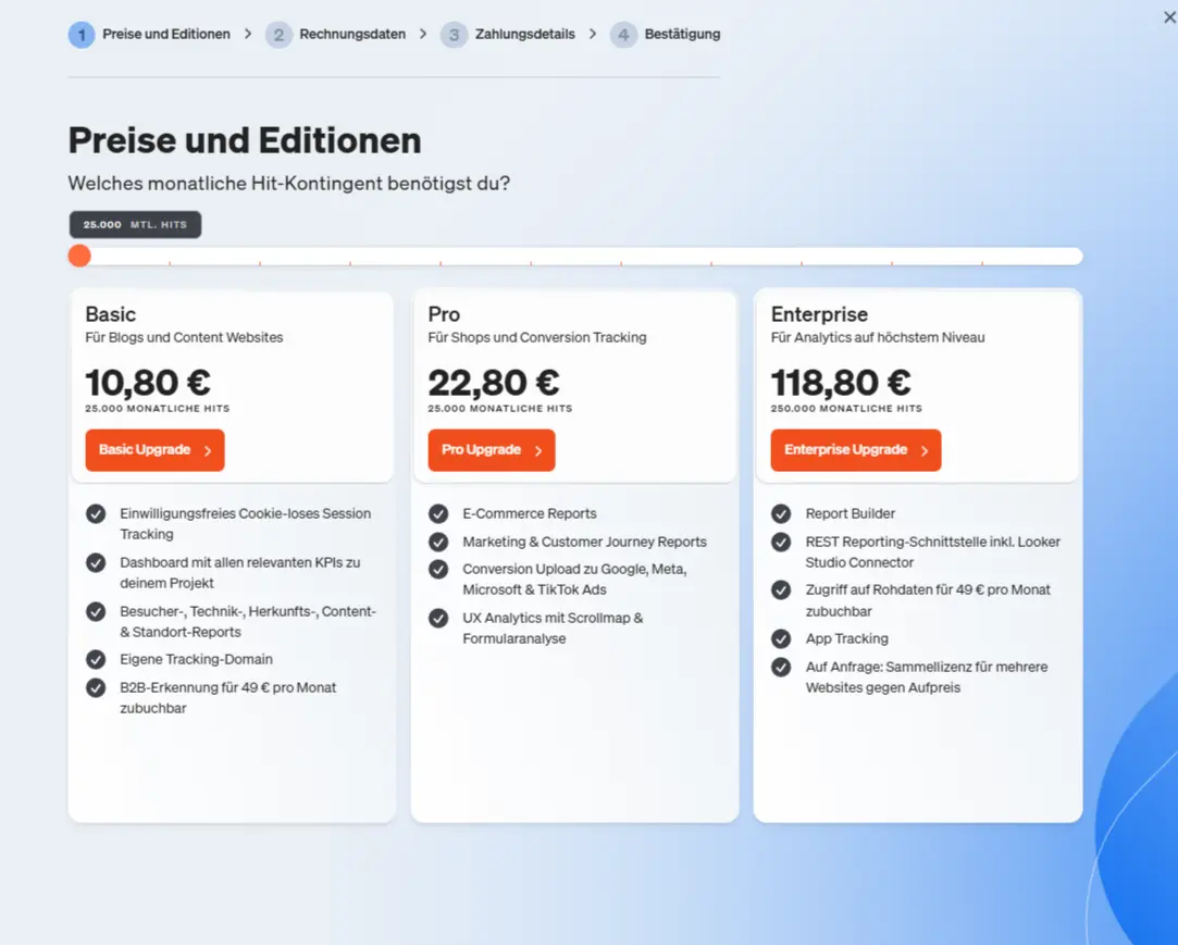Hier kannst du Edition und Hit-Kontingent auswählen