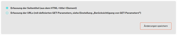 Konfiguration Erfassung Seitentitel in etracker analytics
