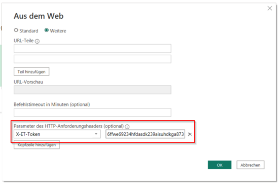 Add PowerBI Token