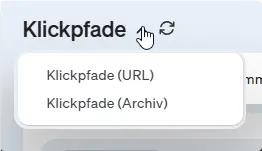 Umstellung der Klickpfad-Analyse auf die Seiten-URL