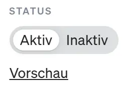 Über den Status-Schalter auf de lnken Seite im etracker consent manager kannst du den Consent Dialog aktivieren.