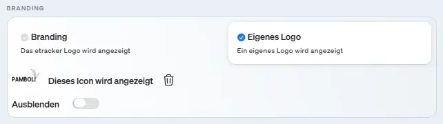 Wenn du im Consent Dialog dein eigenes Logo verwenden möchtest, dann kannst du dies hier einstellen.