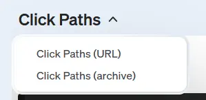 The click path report can now also be generated for the URLs of your website.