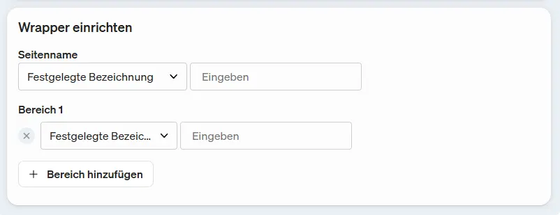 Hier richtest du den Wrapper im etracker tag manager ein