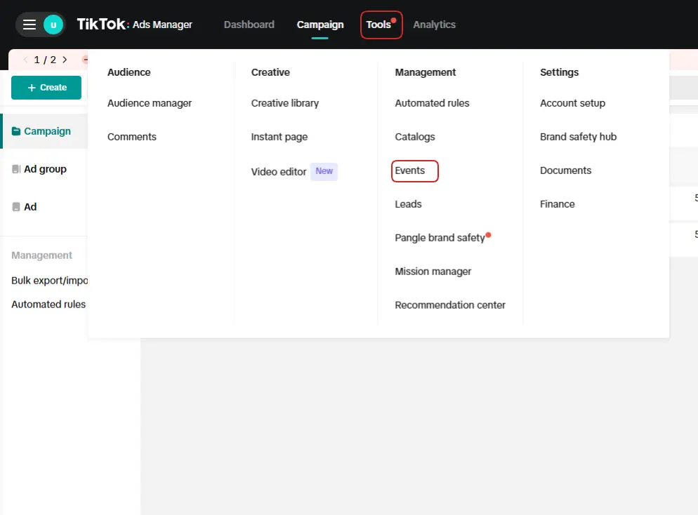 Here we show you how to set up a new data source for TikTok Ads Manager.