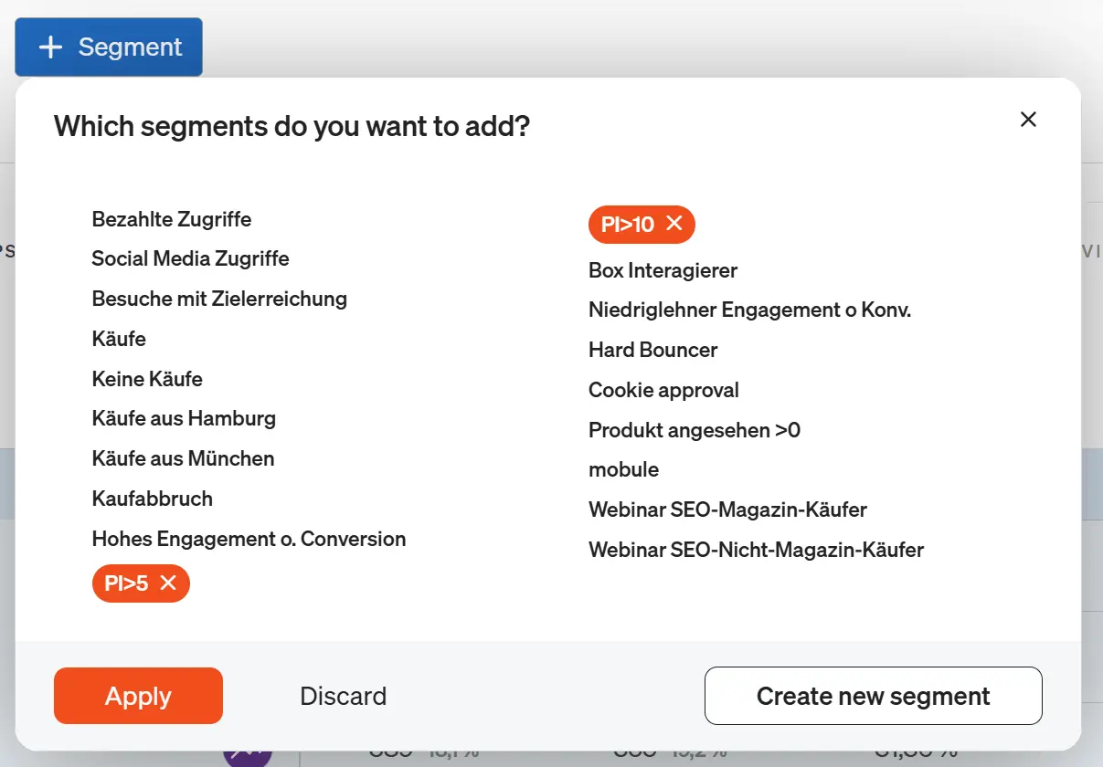 Add screenshot segment in a report