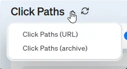 Conversion of the click path analysis to the page URL